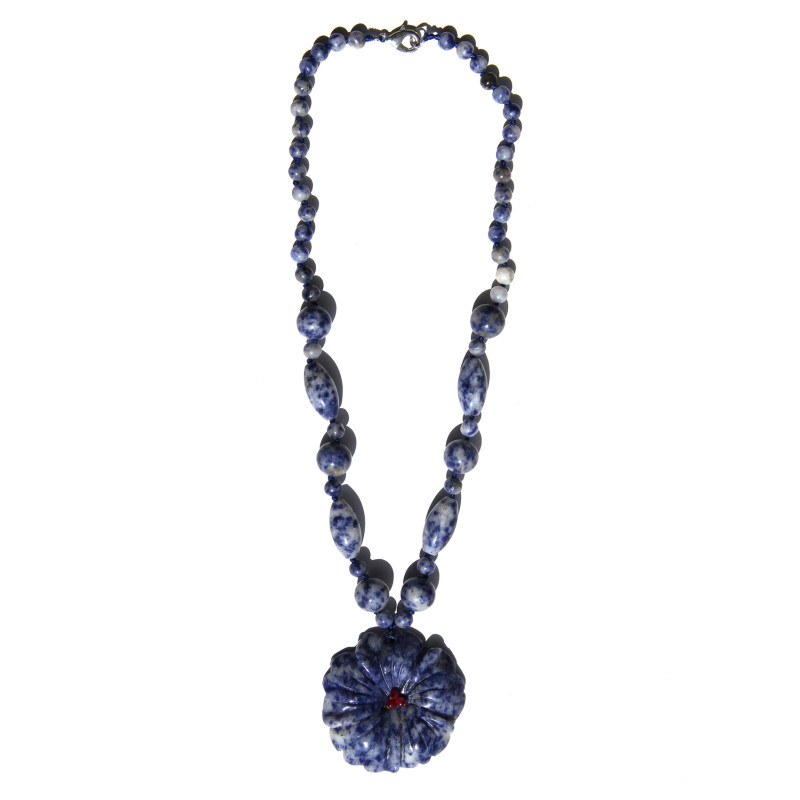 Дамско колие Sodalite Flower